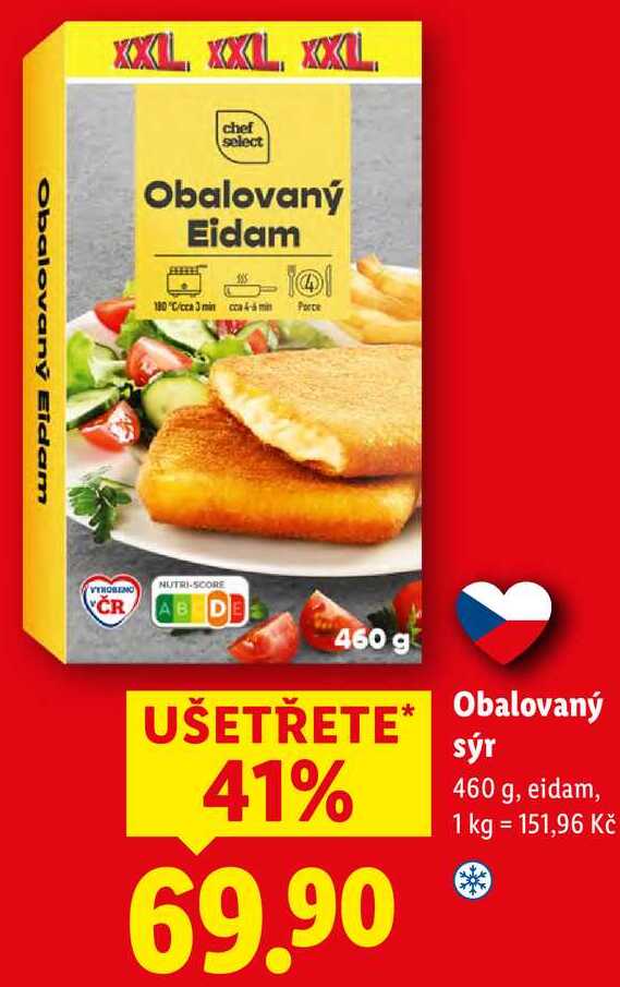 Obalovaný sýr, 460 g