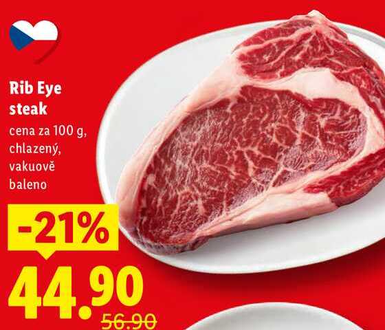 Rib Eye steak, cena za 100 g