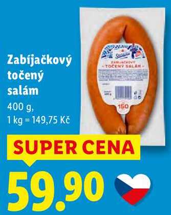 Zabíjačkový točený salám, 400 g