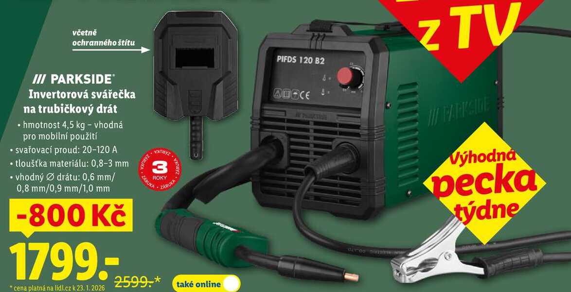 Invertorová svářečka na trubičkový drát