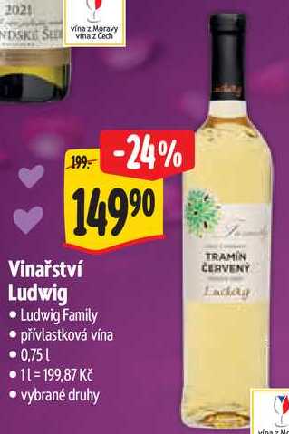 Vinařství Ludwig, 0,75 l