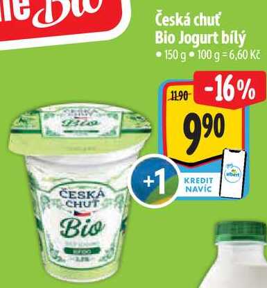 Česká chuť Bio Jogurt bílý, 150 g