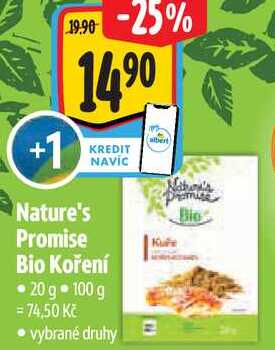 Nature's Promise Bio Koření, 20 g