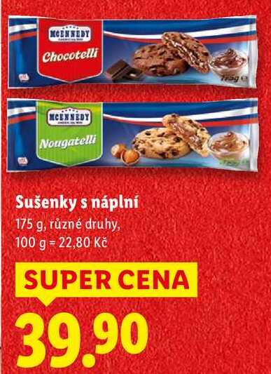 Sušenky s náplní, 175 g