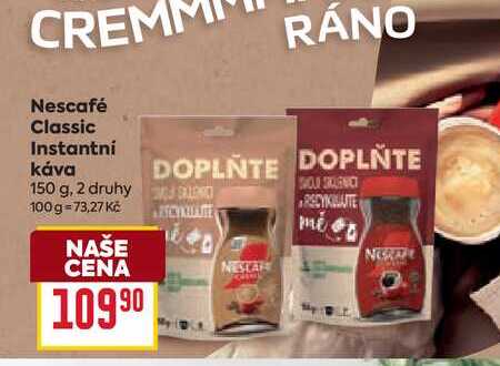 Nescafé Classic Instantní Κάνα 150 g