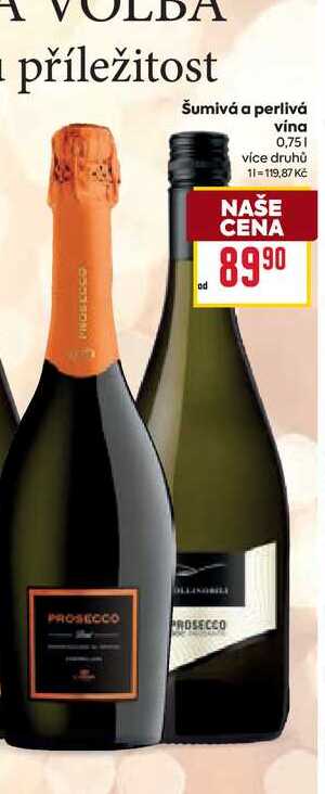 Šumivá a perlivá vina 0,75l