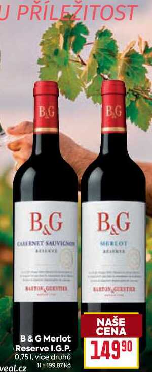 B & G Merlot Reserve I.G.P. 0,75l