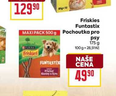 Friskies Funtastix Pochoutka pro psy 175 g