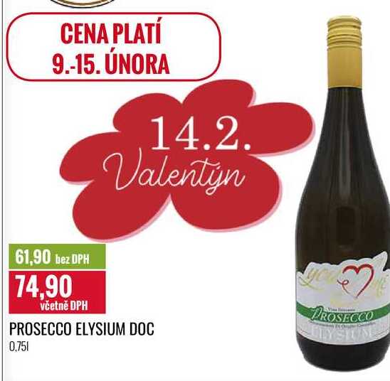 PROSECCO ELYSIUM DOC 0,75l