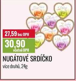 NUGÁTOVÉ SRDÍČKO 24g 