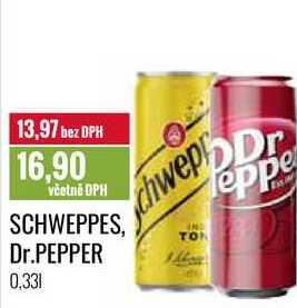 SCHWEPPES, Dr.PEPPER 0,33l