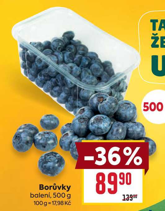 Borůvky balení, 500 g