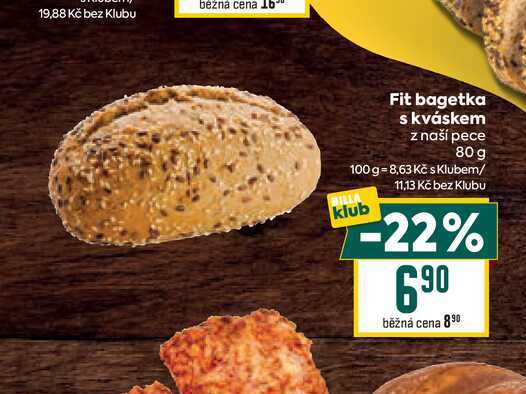 Fit bagetka s kváskem z naší pece 80 g