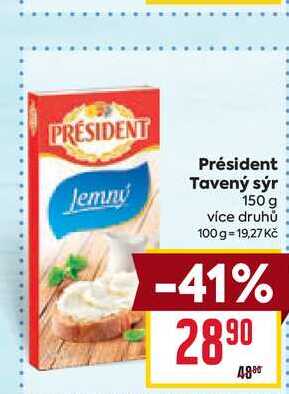 Président Tavený sýr 150 g 