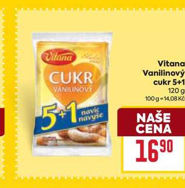 Vitana Vanilinový cukr 5+1 120 g