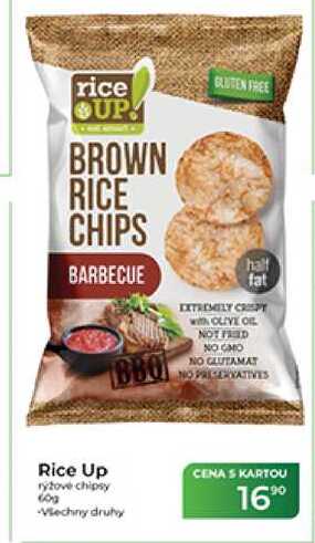 Rice Up ryžové chipsy 60 g