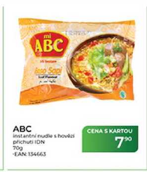 ABC instantni nudle s hovězí příchuti 70g
