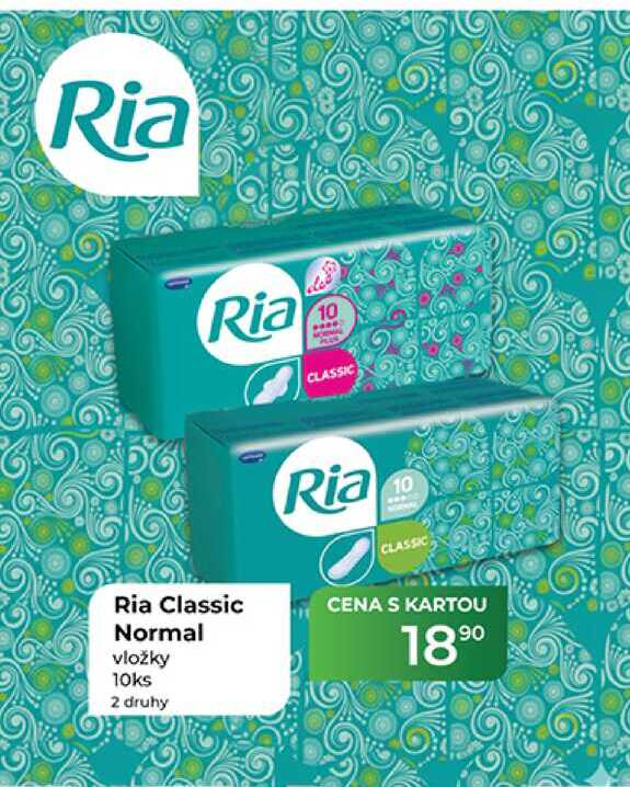 Ria Classic Normal vložky 10ks 