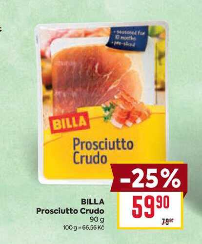 BILLA Prosciutto Crudo 90g