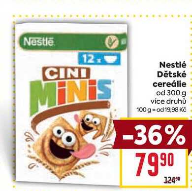 Nestlé Dětské cereálie od 300 g