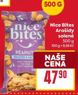 Nice Bites bites Arašídy solené 500 g