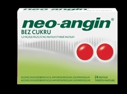 Neo‑angin ® bez cukru 24 tvrdých pastilek