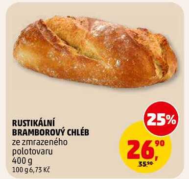 RUSTIKÁLNÍ BRAMBOROVÝ CHLÉB, 400 g 