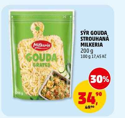 SÝR GOUDA STROUHANÁ MILKERIA, 200 g