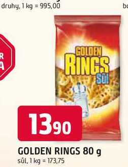 GOLDEN RINGS 80 g sůl