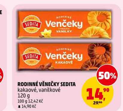 RODINNÉ VĚNEČKY SEDITA, 120 g 
