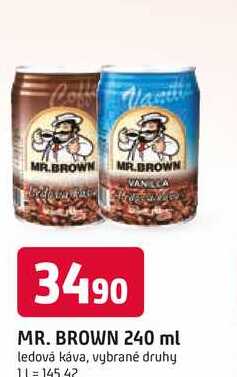 MR. BROWN 240 ml ledová káva