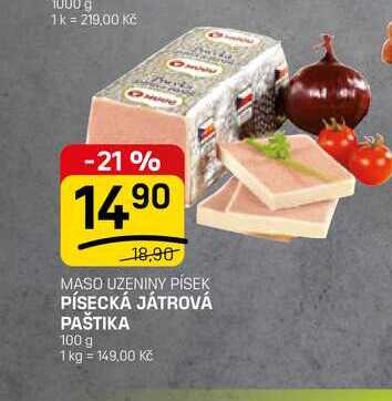 PÍSECKÁ JÁTROVÁ PAŠTIKA 100 g