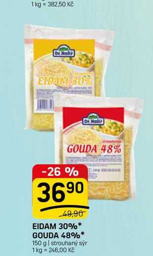 EIDAM 30% GOUDA 48% 150 g 