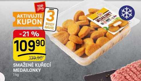 SMAŽENÉ KUŘECÍ MEDAILONKY 1kg 