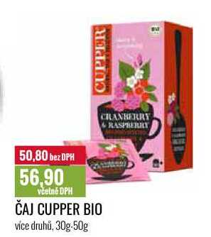 ČAJ CUPPER BIO 30g-50g 