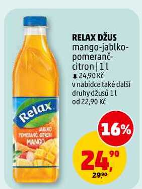 RELAX DŽUS mango-jablko-pomeranč-citron, 1 l