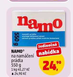NAMO na namáčení nabídka prádla, 550 g