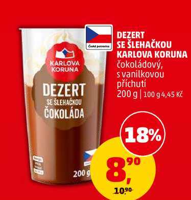 DEZERT SE ŠLEHAČKOU KARLOVA KORUNA, 200 g