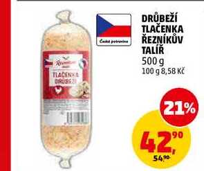 DRŮBEŽÍ TLAČENKA ŘEZNÍKŮV TALÍŘ, 500 g