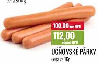 UČŇOVSKÉ PÁRKY cena za 1Kg 