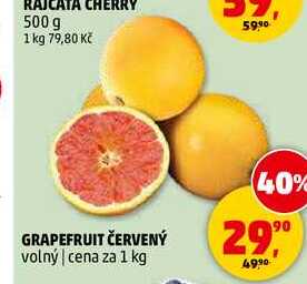 GRAPEFRUIT ČERVENÝ, 1 kg 