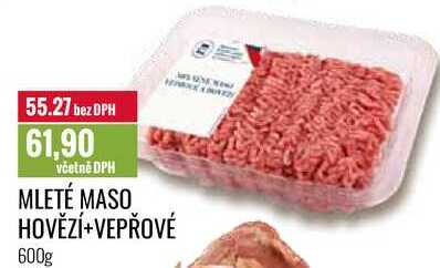 MLETÉ MASO HOVĚZÍ+VEPŘOVÉ 600g 