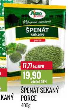 ŠPENÁT SEKANÝ PORCE 400g