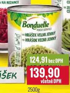 Bonduelle HRÁŠEK VELMI JEMNÝ 2500g
