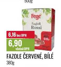 FAZOLE ČERVENÉ, BÍLÉ 380g 