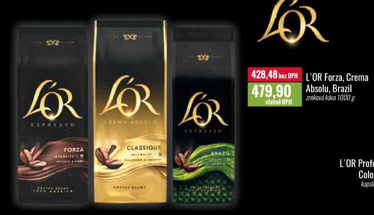 L'OR Forza, Crema Absolu, Brazil 1000 g 