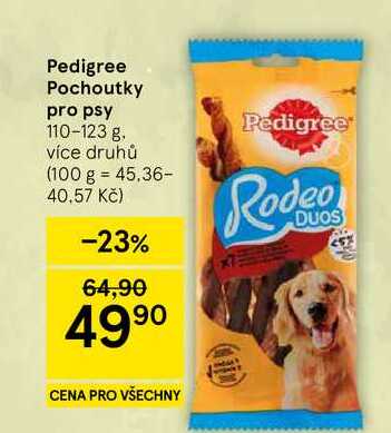 Pedigree Pochoutky pro psy, 110-123 g. více druhů 