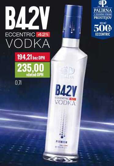 B42V ECCENTRIC 42% VODKA   0,7l
