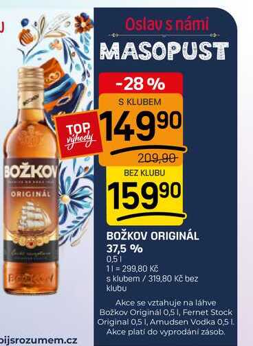 Božkov Originál 0,5l