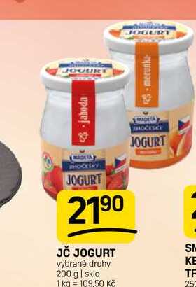 JČ JOGURT vybrané druhy 200 g 